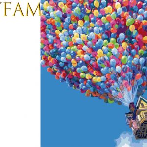 Home Decor Romantic Balloon Unique Gift Wall Picture Modern Popular DIY Kits By Numbers Acrylic Coloring On Canvas Painting