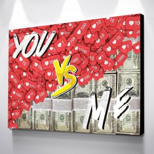 Home Decor Wall Art Canvas Nordic Poster Label With Money Wall Painting  Picture Posters And Prints Living Room New Hot Sale