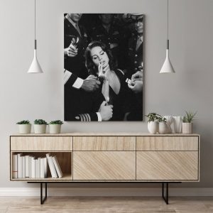 Home Decor Wall Art Canvas Painting Print Lana Del Rey Poster Black And White Pictures Posters Modular Picture For Bedroom Frame
