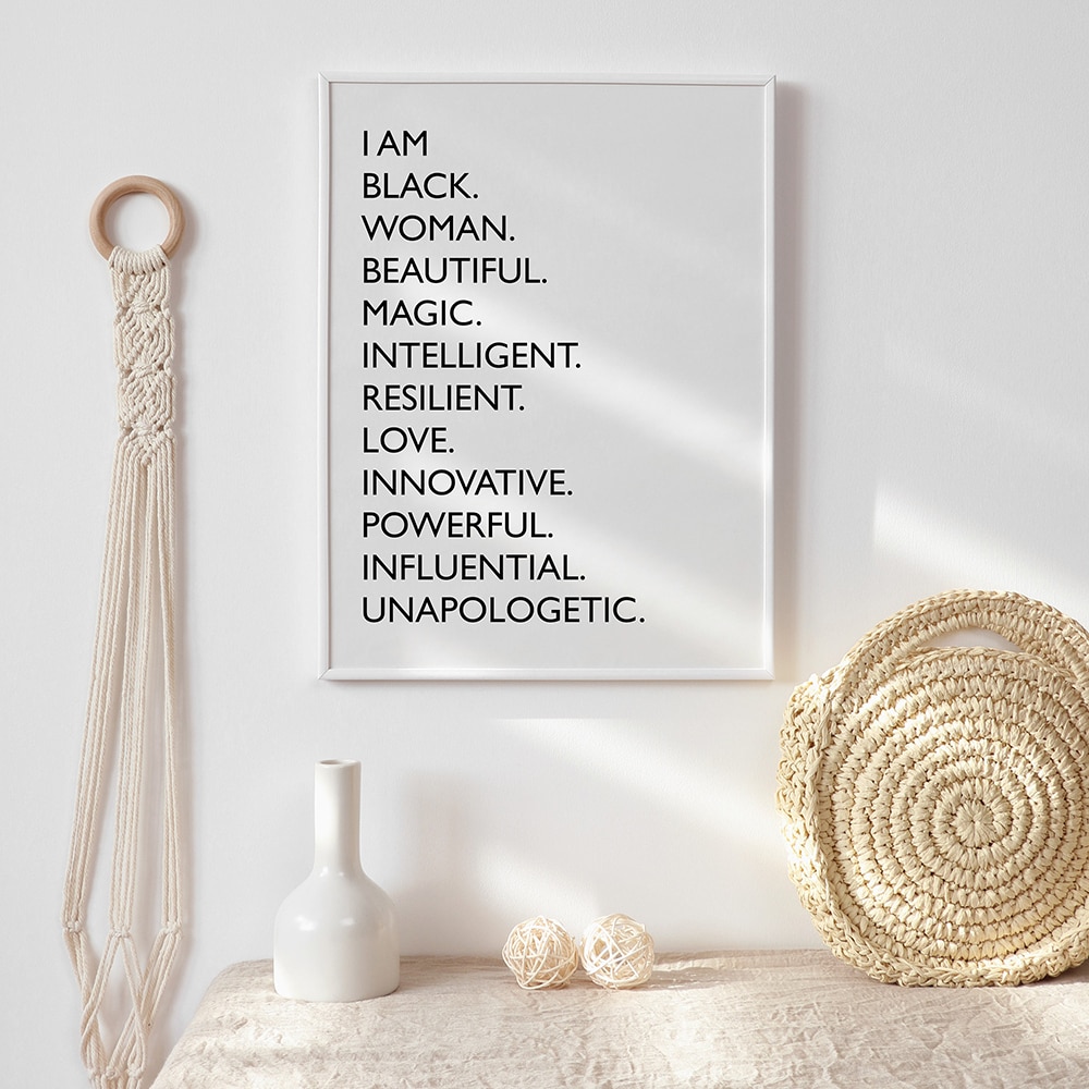 I-am-black-Quote-Canvas-Painting-Black-White-African-American-Woman-Posters-And-Prints-Nordic-Wall-1.jpg