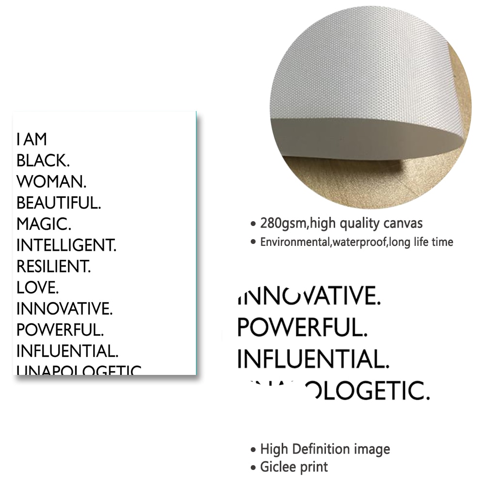 I-am-black-Quote-Canvas-Painting-Black-White-African-American-Woman-Posters-And-Prints-Nordic-Wall-4.jpg
