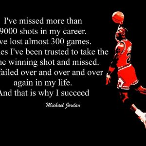 INSPIRATIONAL MICHAEL JORDAN BASKETBALL QUOTE SILK POSTER 24X36INCHS
