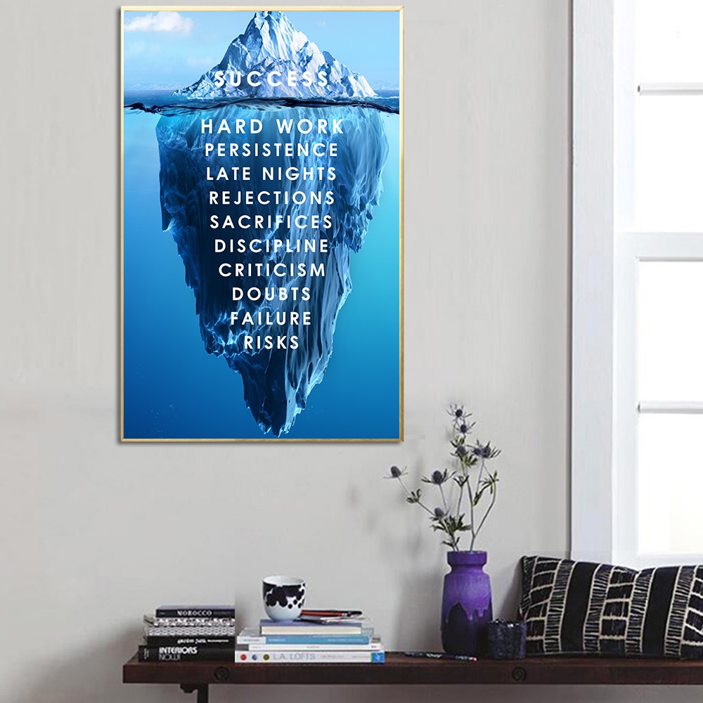 Iceberg-of-Success-Canvas-Poster-Landscape-Motivational-Canvas-Wall-Art-Quote-Nordic-Print-Wall-Picture-Inspirational-2.jpg