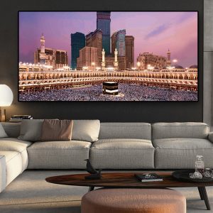 Islam Building Islamic Calligraphy Paintings On Canvas Arabic Posters and Prints Cuadros Wall Art Picture for Living Room