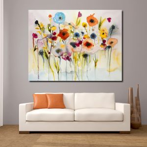 JQHYART Abstract Red Yellow Blue Modern Wall Pictures For Living Room Painting Wall Painting Picture Canvas Art No Frame