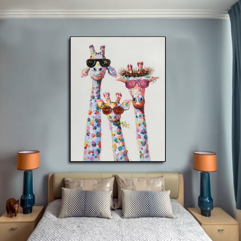 Kids-Room-Funny-Giraffe-Family-with-Glasses-Canvas-Print-Pictures-Colorful-Cat-Wall-Art-Poster-and-1.jpg