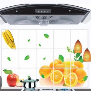 Kitchen Oilproof Removable Wall Stickers Art Decor Home Decal Dining Hall Wallpapers DIY Wall Stickers Fruit Decal WYY