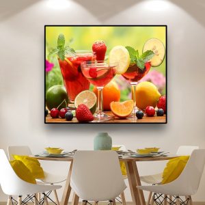 Kitchen Posters and Prints Canvas Painting Scandinavian Home Decor Fruit Wall Art Picture for Living Room Dining Room Decoration