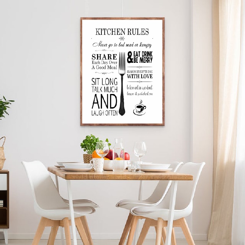 Definition Of Hungry Funny Kitchen Decor Wall Art Canvas Prints