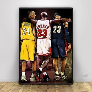 Kobe Bryant Michael LeBron James Basketball Canvas 1 Pcs HD Prints Home Decor Poster Painting Wall Art Modular Picture Framework