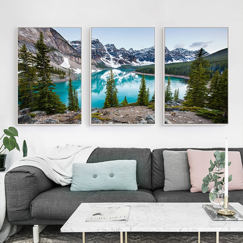 Lake-Forest-Stone-Mountain-Canvas-Poster-Landscape-Picture-Poster-Scenery-Nature-Canvas-Wall-Art-Print-Painting-1.jpg