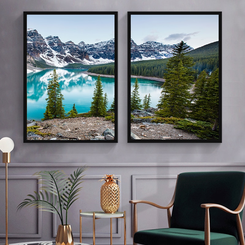 Lake-Forest-Stone-Mountain-Canvas-Poster-Landscape-Picture-Poster-Scenery-Nature-Canvas-Wall-Art-Print-Painting-2.jpg