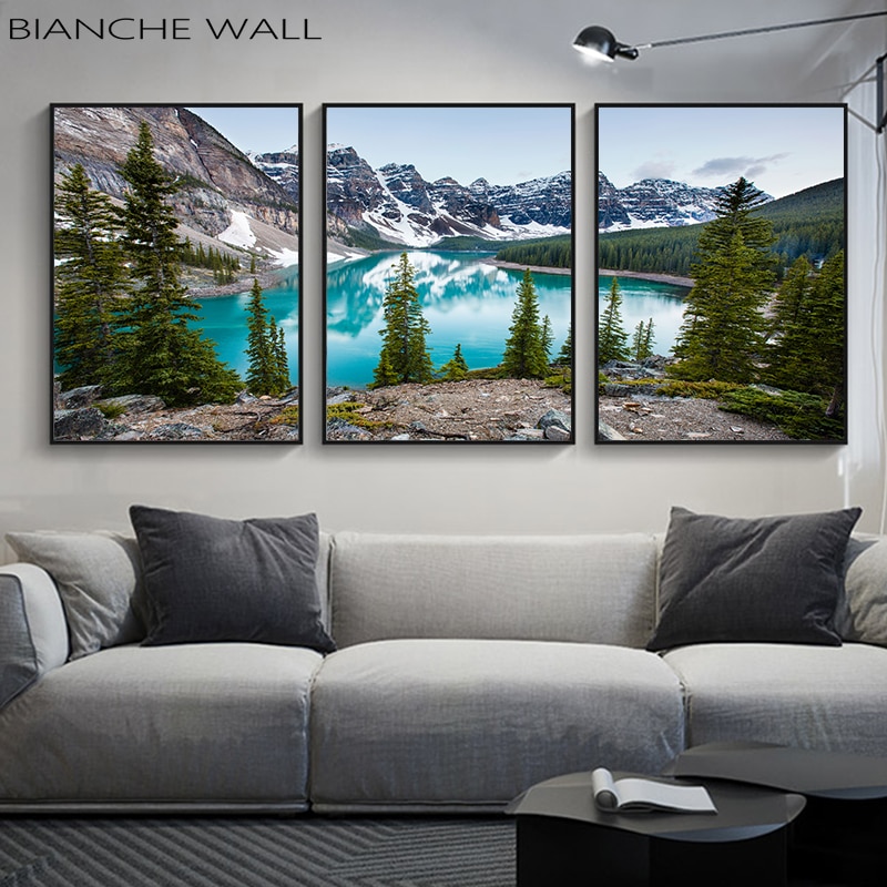 Lake-Forest-Stone-Mountain-Canvas-Poster-Landscape-Picture-Poster-Scenery-Nature-Canvas-Wall-Art-Print-Painting.jpg