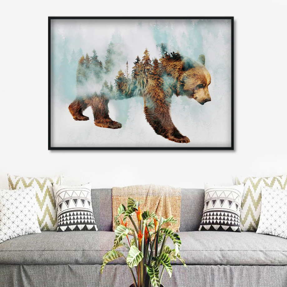 Landscape-Forest-Bear-Fox-Wolf-Nordic-Posters-And-Prints-Wall-Art-Canvas-Painting-Abstract-Animal-Wall-1.jpg