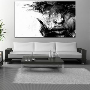 Large size posters and prints Oil Painting Portrait Head Wall painting Decor Wall Art Picture For Living Room painting No Frame