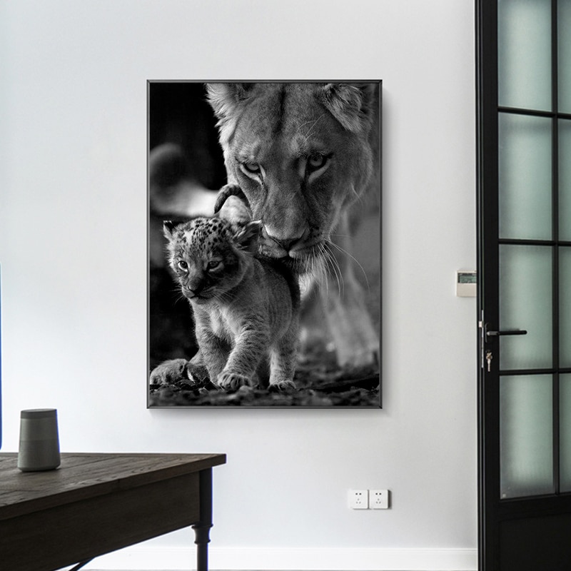Lioness-and-Cub-Black-and-White-Canvas-Art-Painting-Posters-and-Prints-Scandinavian-Cuadros-Wall-Art-2.jpg