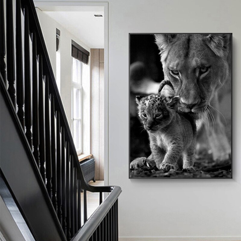 Lioness-and-Cub-Black-and-White-Canvas-Art-Painting-Posters-and-Prints-Scandinavian-Cuadros-Wall-Art-5.jpg