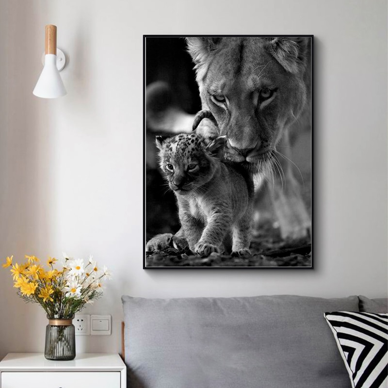 Lioness-and-Cub-Black-and-White-Canvas-Art-Painting-Posters-and-Prints-Scandinavian-Cuadros-Wall-Art.jpg