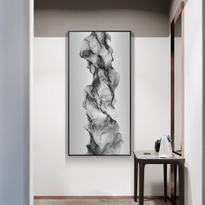 Long Black Red Ripple Abstract Wall Art Canvas Painting Nordic Posters And Simple Prints Wall Pictures For Living Room Decor