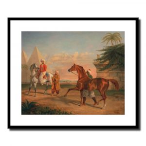 Mameluke purchasing an Arabian stallion,Canvas Art Print Painting Poster, Wall Picture for Home Decoration,Frameless Wall Decor