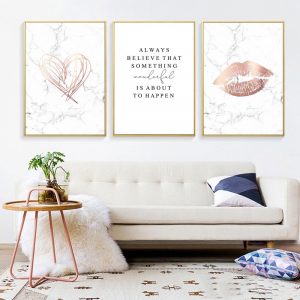 Marble style Posters And Prints Nordic Abstract Canvas Painting Wall Art Letter Quadro Wall Pictures For Living Room Home Decora
