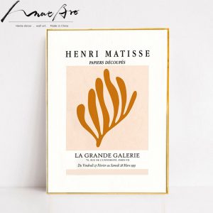 Matisse art minimalism poster modern home decoration silhouette floral abstract canvas wall art  wall pictures for bedroom