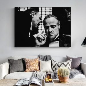 Modern Art Vintage Wall Posters and Prints Black and White Movie Photo Wall Art Canvas Prints Canvas Wall Paintings Decor