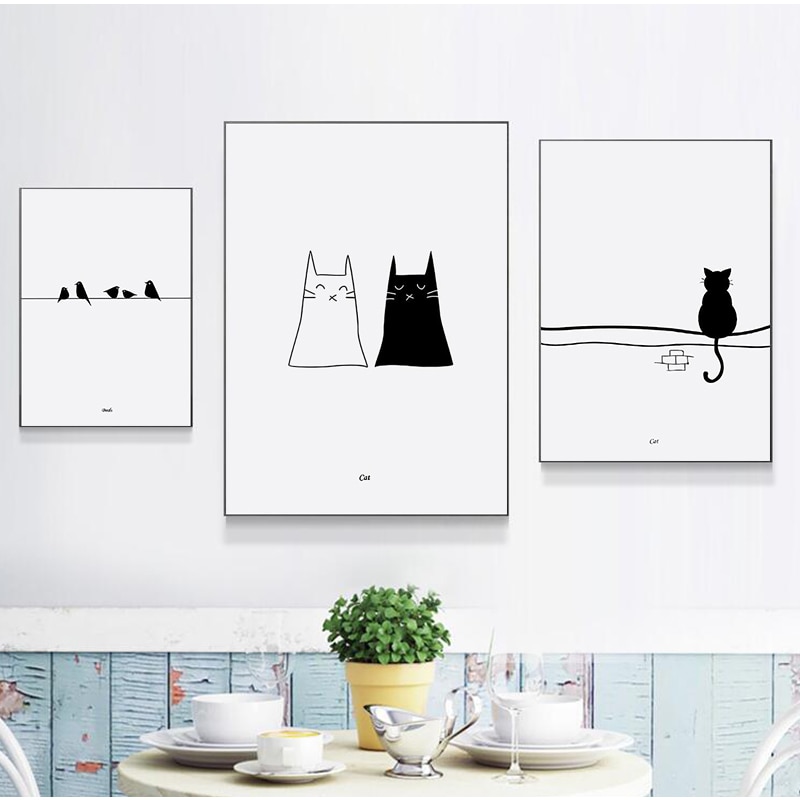 Modern-Black-White-Cute-Cat-Birds-And-Avatar-Posters-Prints-Canvas-Painting-Picture-Decoration-Home-Aisle-1.jpg