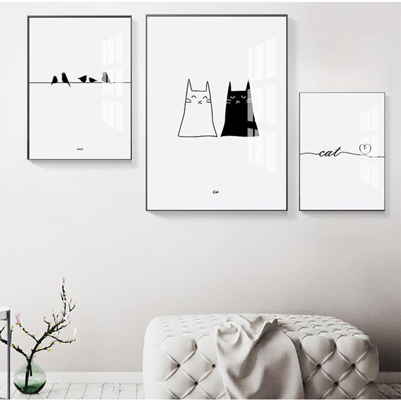 Modern-Black-White-Cute-Cat-Birds-And-Avatar-Posters-Prints-Canvas-Painting-Picture-Decoration-Home-Aisle-2.jpg