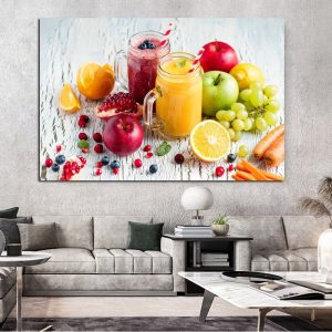 Modern Colorful Fruit Poster Wall Art Canvas Painting Abstract Picture Wall Decor For Home kitchen Decoration Cuadros No Frame