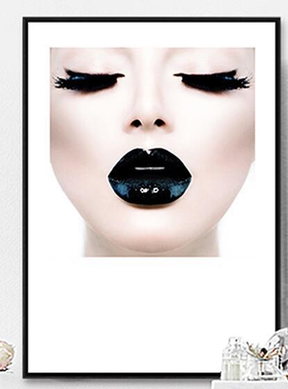 Modern-Fashion-Coco-Canvas-Sexy-Girl-s-Black-Lips-Home-Decoration-Frameless-Picture-canvas-wall-art-1.jpg