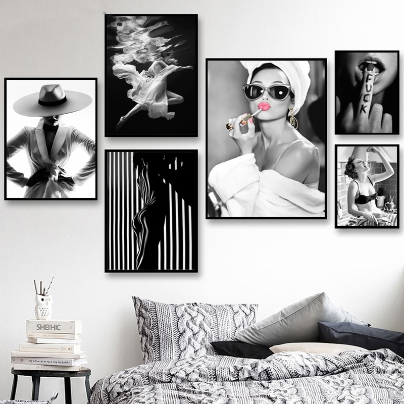  Fashion art print Fashion Wall Art For Woman Bedroom
