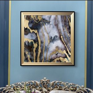 Modern Golden Abstract Art Oil Painting on Canvas Posters and Prints Wall Art Pictures for Living Room Nordic Decor No Frame