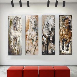 Modern Horse Canvas Painting Posters Prints Vintage Quadros Wall Art Modern Picture Animal Living Room Home Decor Animal Cuadros