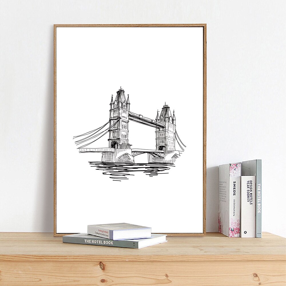 Modern-Minimalist-Canvas-Print-Painting-Poster-Of-London-Tower-Bridge-Frameless-Line-Drawing-Wall-Picture-For-3.jpg