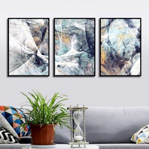 Modern Style Geometric Abstraction Irregular Pattern Canvas Painting Posters And Prints Wall Pictures For Living Room Decoration