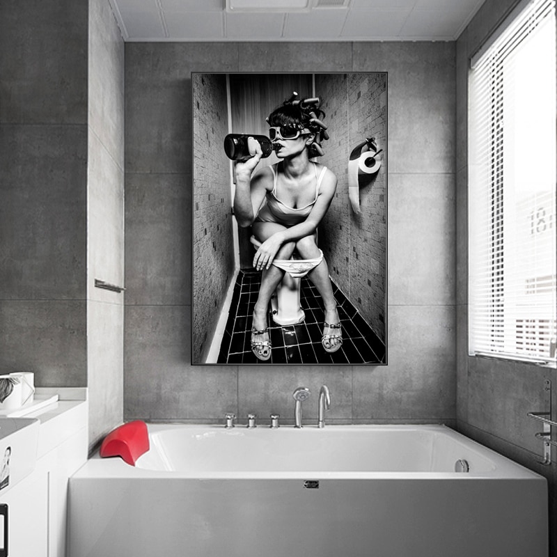 Modern-Toilet-Sexy-Woman-Man-Canvas-Prints-Bar-Girl-Smoking-And-Drinking-Bathroom-Picture-Poster-Black-2.jpg
