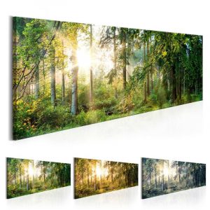 Modern Wall Art Natural Sunshine Forest Canvas Painting Landscape Art Decoration Picture Poster Nordic Home Decoartion
