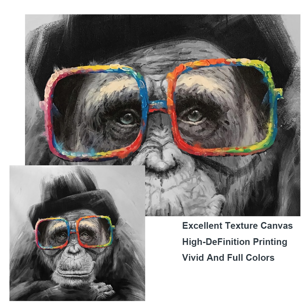 Monkey-with-Glasses-Nordic-Art-Canvas-Posters-And-Prints-Black-And-White-Animals-Canvas-Paintings-On-9.jpg