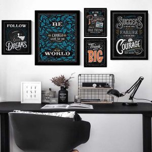 Motivational Inspirational Quotes Posters for Teachers Classroom Office 8x12Inch