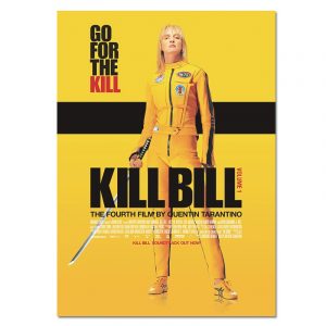 Movie Silk Poster Kill Bill The Bride Cloth Wall Art Prints Vintage Film Decorative Pictures Quentin Tarantino Canvas Posters
