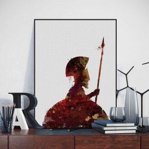Movie spartan warrior art print poster wall picture home decor Art Decor Home Decor Nursery Kids Room canvas painting A425