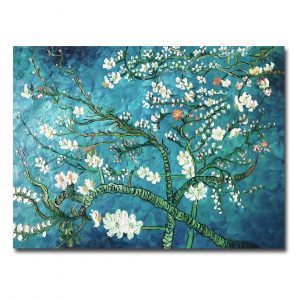 Muzagroo Art Van Gogh Almond Blossom Oil Painting 100% Hand Painted on Canvas Wall Art for Living Room Office Hotel Wall Decor