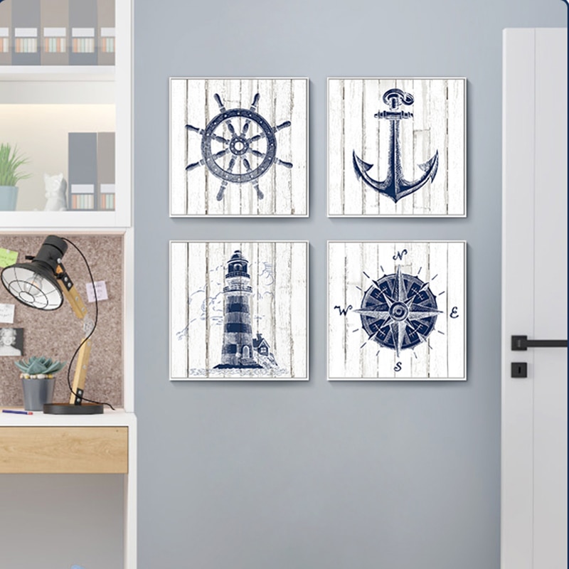 Nautical-Nursery-Wall-Art-Canvas-Painting-Navy-Anchor-Compass-Lighthouse-Print-Arts-Mediterranean-Style-Poster-Boy-3.jpg