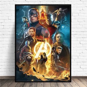 New Avenger Alliance 4 Poster Characters Bedroom Decorative Painting Movie Wall Pictures For Living Room Home Decor