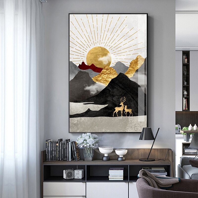Nordic-Abstract-Geometric-Mountain-Landscape-Wall-Art-Canvas-Painting-Golden-Sun-Deers-Poster-Print-Wall-Picture-2.jpg