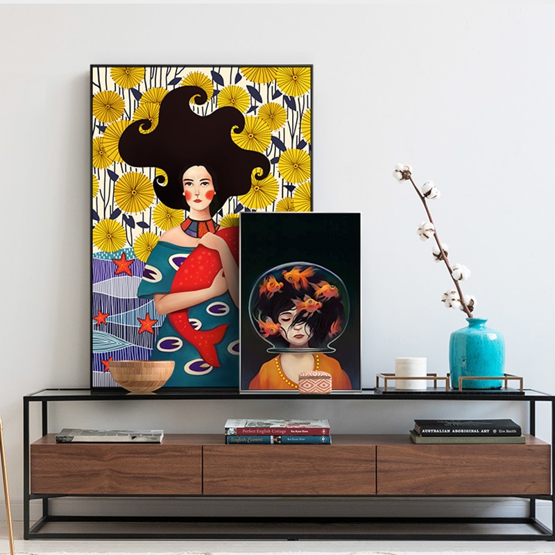 Nordic-Canvas-Painting-Cartoon-Girl-and-Fish-Posters-Prints-Quadros-Wall-Art-Romantic-Picture-Living-Room-1.jpg
