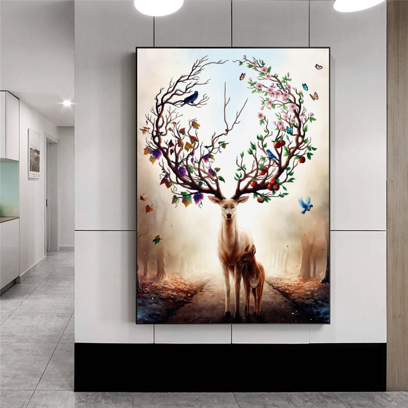Nordic-Elk-Deer-Canvas-Paintings-Modern-Decorative-Pictures-Prints-and-Posters-Parent-child-Deer-Paintings-for-2.jpg
