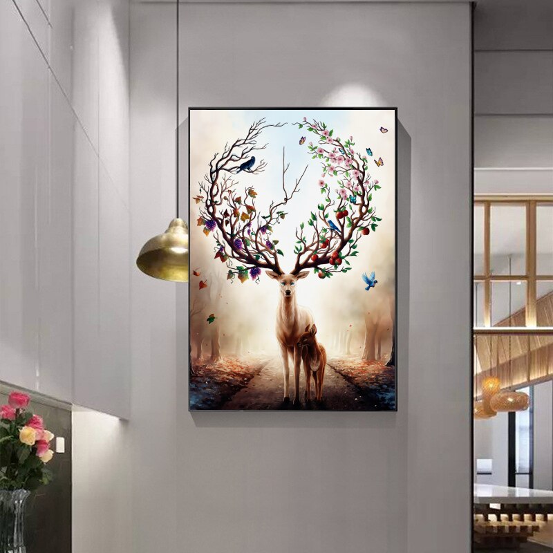 Nordic-Elk-Deer-Canvas-Paintings-Modern-Decorative-Pictures-Prints-and-Posters-Parent-child-Deer-Paintings-for-3.jpg