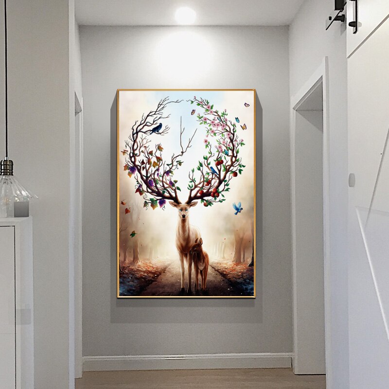 Nordic-Elk-Deer-Canvas-Paintings-Modern-Decorative-Pictures-Prints-and-Posters-Parent-child-Deer-Paintings-for-4.jpg